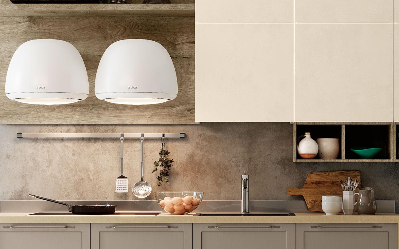 Arredare Cucina moderna con cappa elica